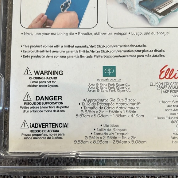 Sizzix Stamp & Die Cut set. NWT Echo Park Paper Times & Seasons #2 Discontinued - Picture 5 of 8